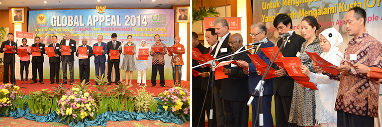 写真:グローバル・アピール2014の発表式典の様子