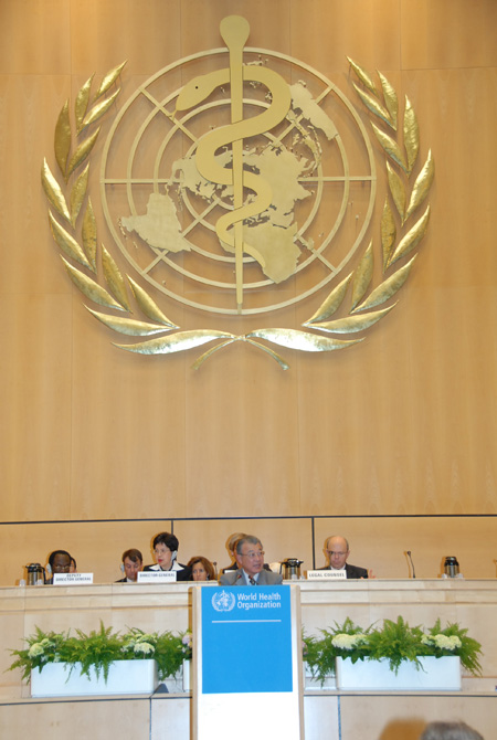 写真:スピーチする日本財団の笹川陽平会長