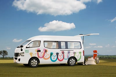 写真:ワゴン車タイプの福祉車両