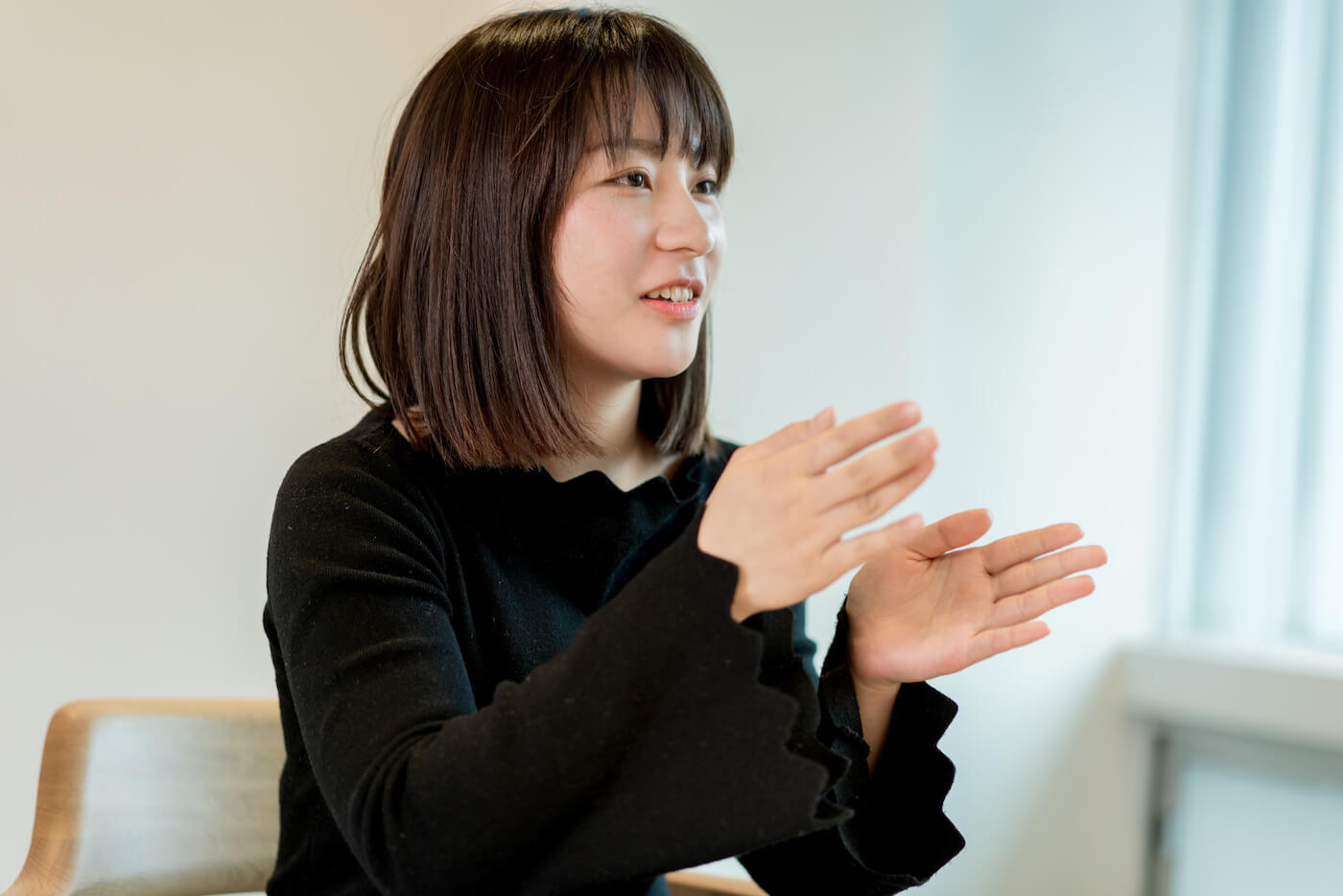 写真:質問する田村さん