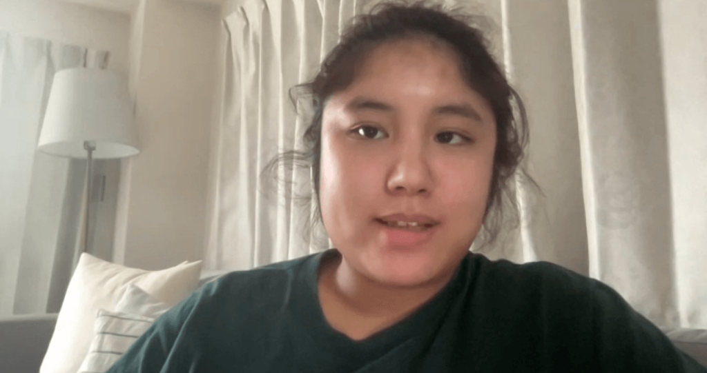 写真：オンライン取材に応じるジェイミーリエルさん