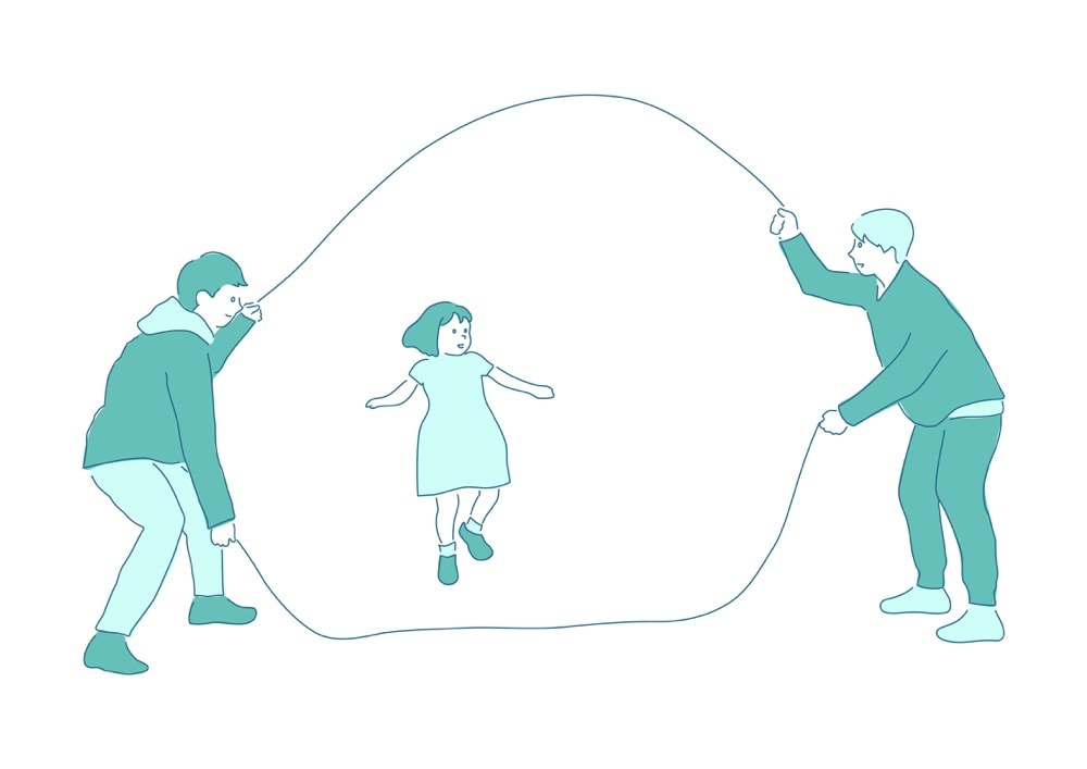 ダブルダッチのイラスト