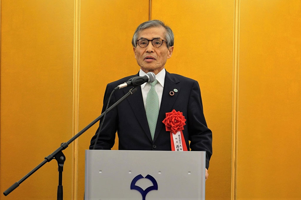 画像:大阪大学総長 西尾章治郎氏