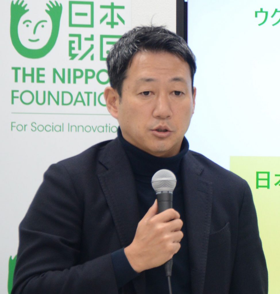写真：日本財団常務理事 笹川順平