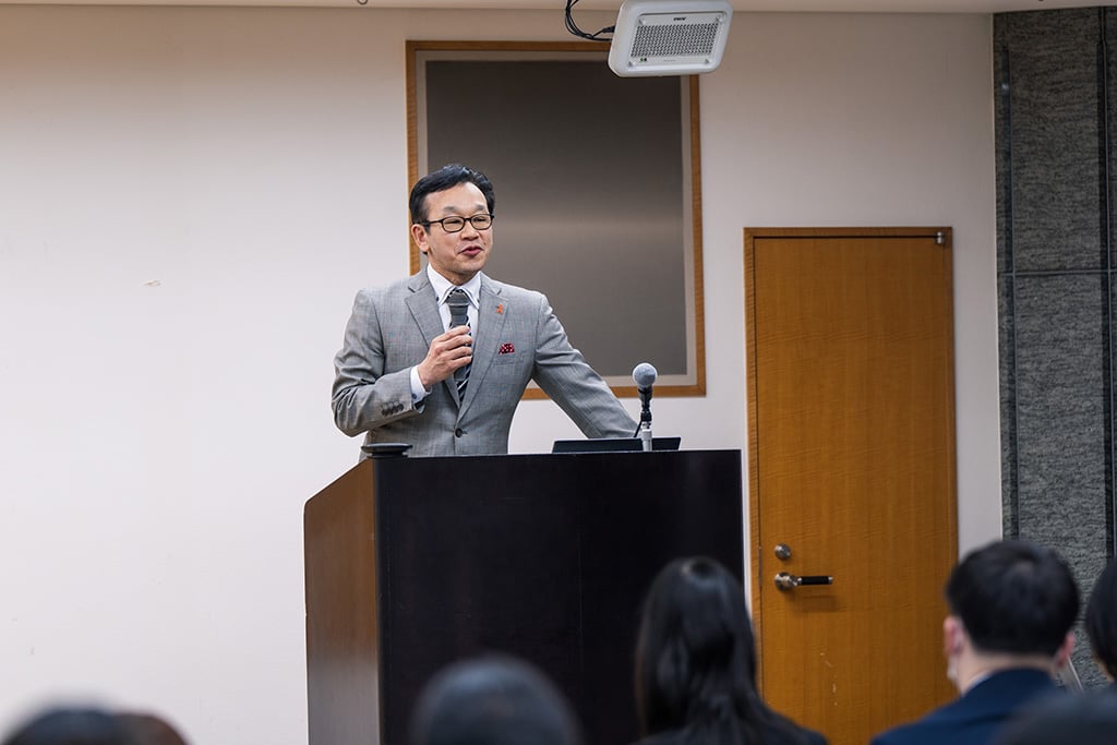 写真:日本財団常務理事からの挨拶