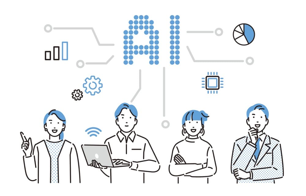 イメージ画像:AIを利用する人