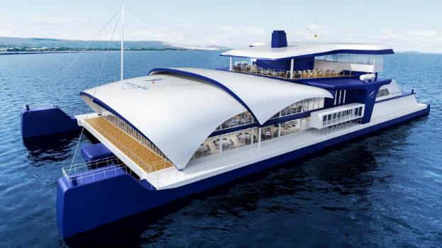 写真：水素専焼エンジンを搭載した旅客船