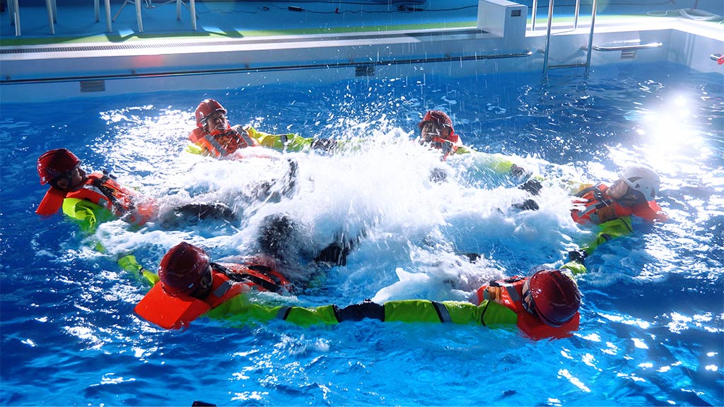 画像：訓練の様子