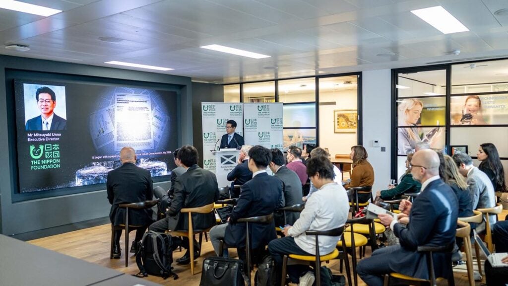 国際共同研究プロジェクト発足記者会見の様子