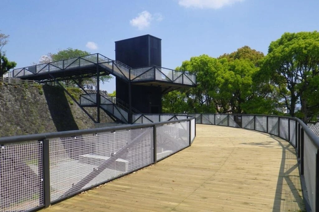 熊本城にある特別見学通路